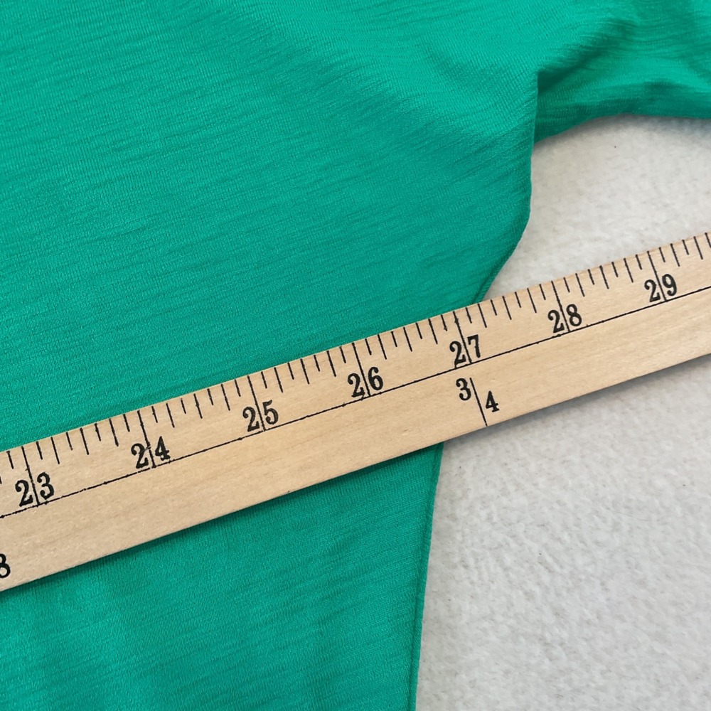 J.Jill Wearever Bright Jade Green Dolman Sleeve Scoop Neck Top NEW Small - Picture 4 of 10